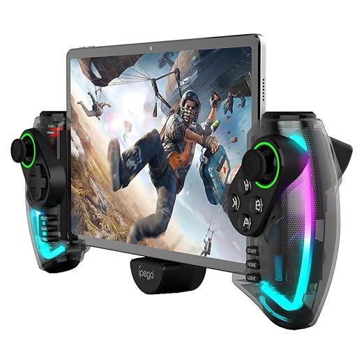 Bilişim Burada SW777 Gamepad RGB ışık gerdirilebilir el oyun denetleyicisi İç Kablosuz Wireless Bluetooth Oyun Kolu Anahtarı 